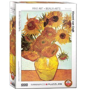 New sealed Eurographics 1000pcs Adult Puzzle Twelve Sunflowers by Van Gogh